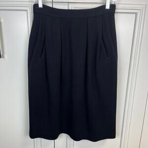 Vintage Anne Klein Wool Pencil Skirt – Size 10